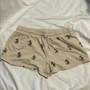Disney Women's Tan Mickey Mouse Shorts